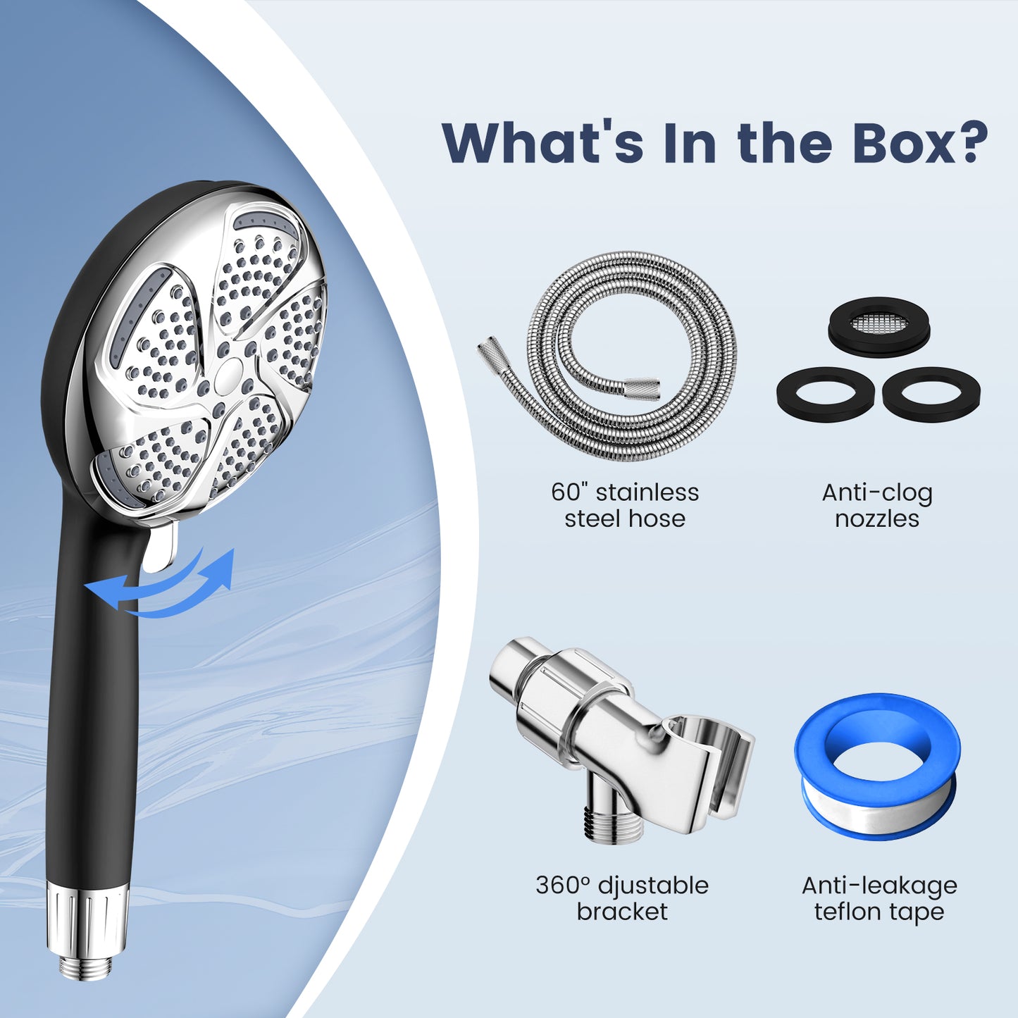 FEELSO SL7 Seven-Mode Handheld Shower Filter