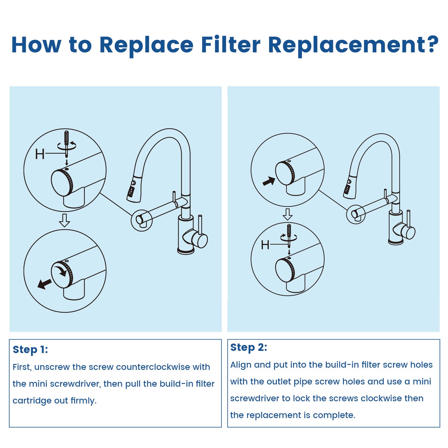 2 Pack Replacement Filter for Feelso Kitchen Faucet