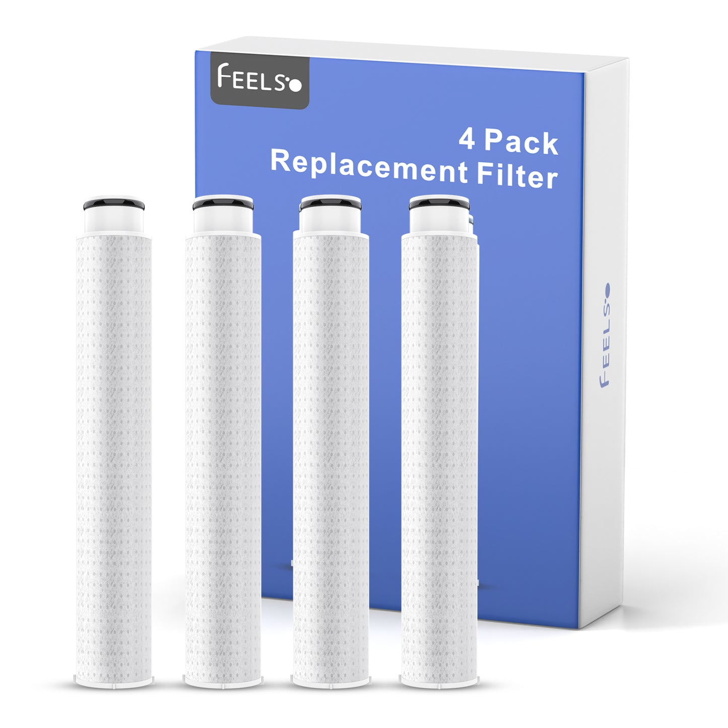 4 Pack Replacement Filters for Feelso Matte Black Bathroom Faucet
